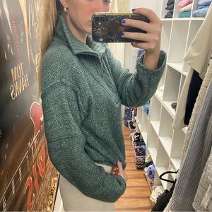 Green half zip knit sweater - Universal Thread - size medium